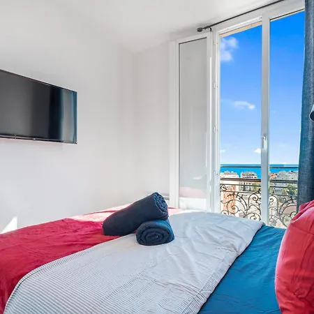 公寓 Renting - Cambrai - Luxurious Sea View Terrasse - King Bed - Parking - Ac - Fully Equipped 尼斯